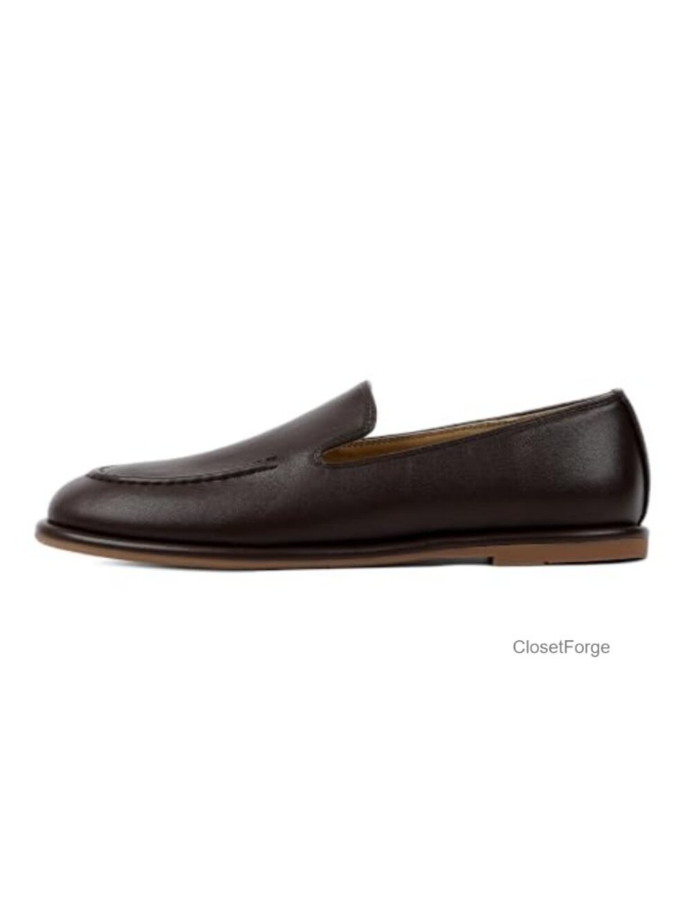 Faux Leather Flat Loafer Women Slip On Loafers